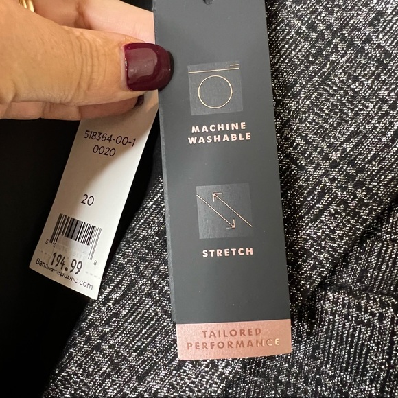 NWT Banana Republic Bronze & Black Metallic Blazer SZ 20 - Picture 9 of 9